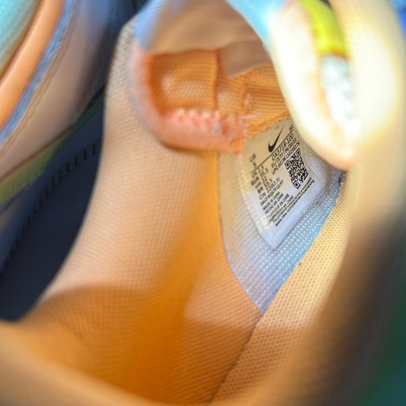 Size 5 Nike Air Force 1 Shadow White/Peach/Cream/Light Liquid Lime size US 5 - Picture 9 of 9